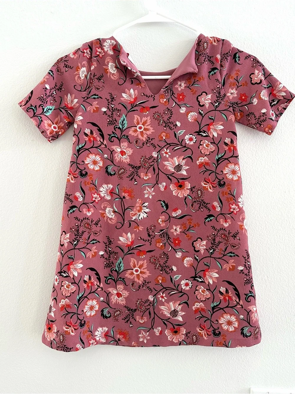 Gianni Bini GB Girls Mauve Floral Cottagecore Dress Size 6X